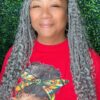 individual crochet braids with color hairstyle
