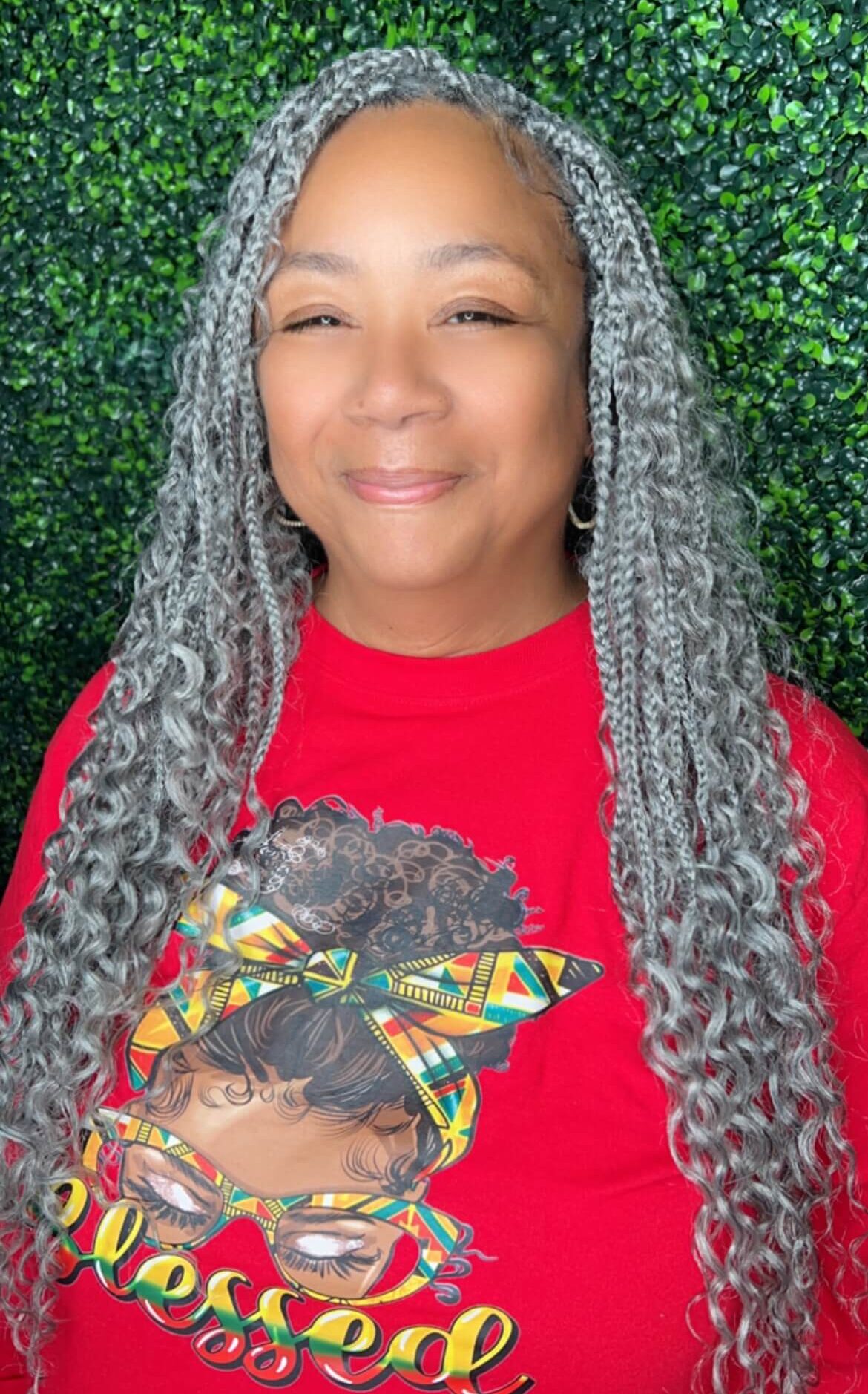individual crochet braids with color hairstyle